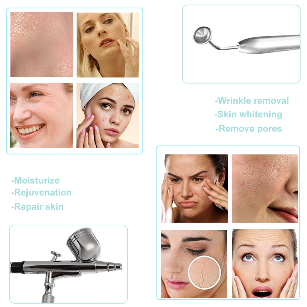 AOKO Skin Activating Hydrating Oxygen Injection Machine Water Oxygen Jet Sprayer Facial Cleansing Beauty Device SkinRejuvenation