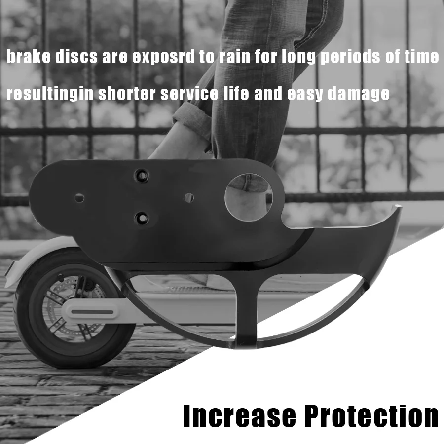 Disc Brake Protector Guard PVC Cover Shock Absorber Bracket Set For Xiaomi M365 Electric Scooter Rear Fender Supporting Brackets