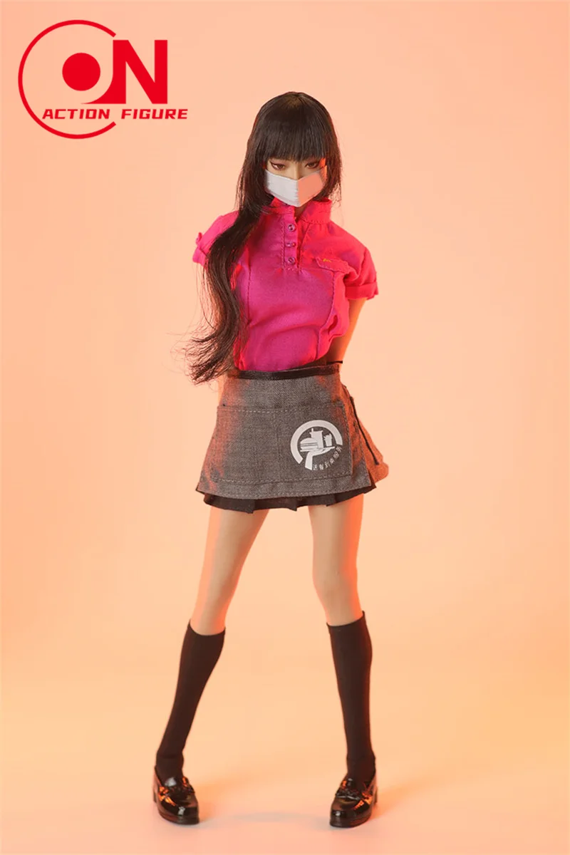 JO24X-03 1/6 Scale Fast-food Waitress Costume Clothes Model Fit 12'' Female Soldier Asian European Action Figure Body Dolls