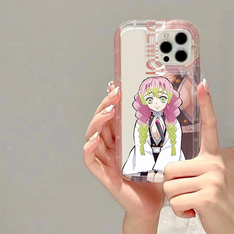 أنيمي شيطان القاتل للصدمات لينة جراب هاتف آيفون 14 16 15 13 12 11 برو ماكس 7 8 زائد XR X XS ماكس SE 2020 غطاء سيليكون