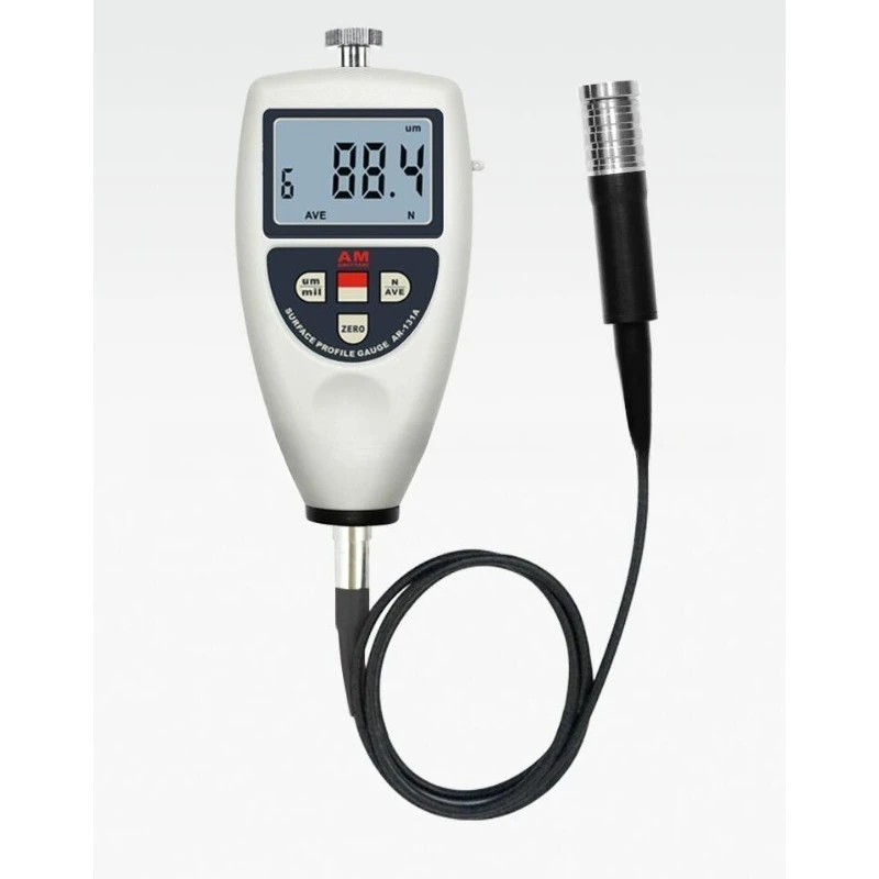 

Measuring the height of the peak and valley of the surface with an integrated sandblasting and shot blasting roughness meter
