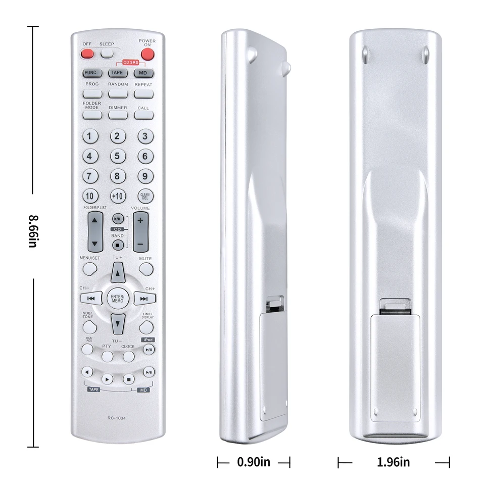 Denonステレオレシーバー用リモコン,リモコン,RC-1034, DCD-F102, DRA