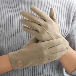 KayCrowne-Gants Grace vintage pour homme, mitaines d'équitation chaudes, coupe-vent, écran tactile, conduite, doigt complet, nouvelle mode, hiver