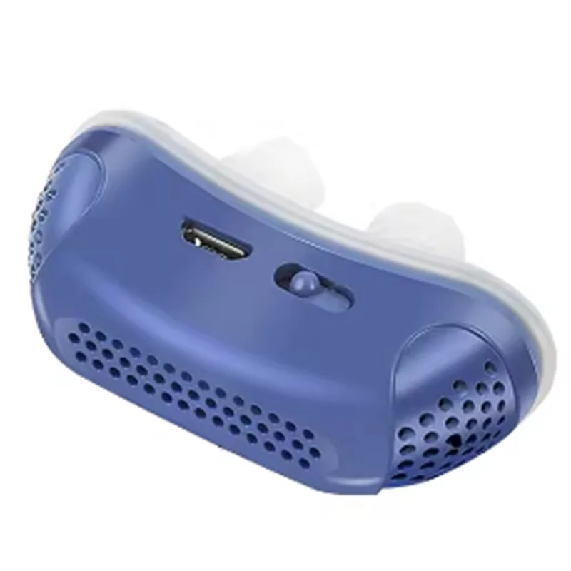 LITE-Snore Reducing Electric Aid With Custom Wind Speed Settings - Blue Anti Snoring Solution