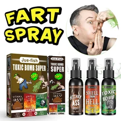 30ml żart w sprayu na pierdnięcie Spray z tworzywa sztucznego może śmierdzieć artykułami na przyjęcia śmierdzący pierdnięcie dla dorosłych dzieci nietoksyczny śmieszne zabawki na Halloween