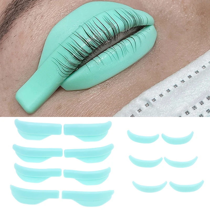 New 4/5/7 Pairs Silicone Eyelash Perming Pads Eye Curler Rods Eye Lash Lifting Pads Eyelash Curler Accessories Applicator Tools