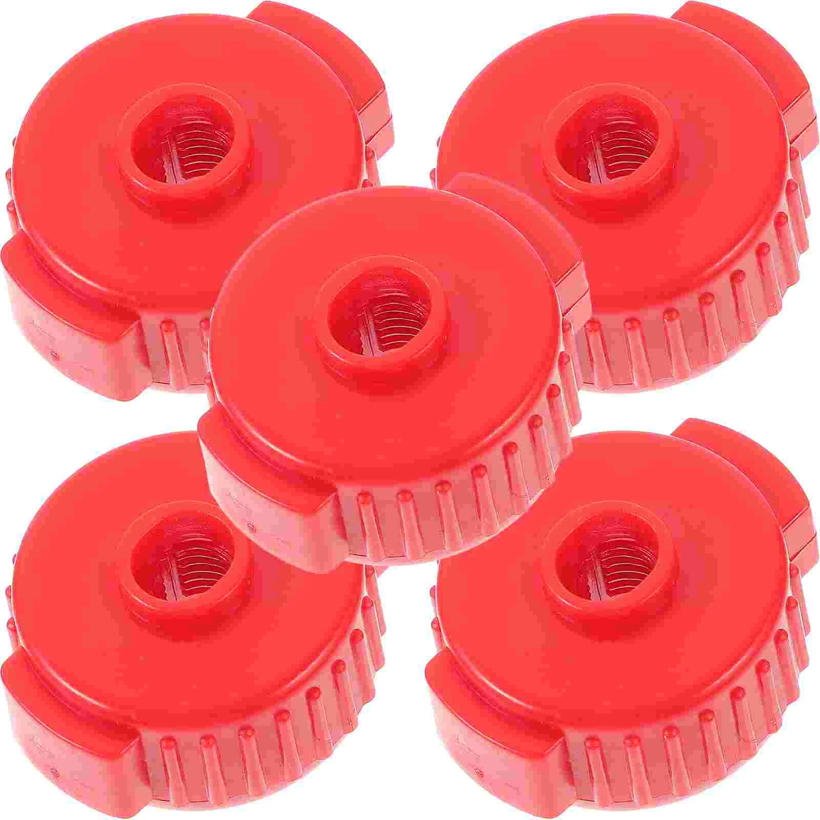 5 Pcs Cymbal Quick Release Cap Drum Nuts Installation Replacement Parts Bracket Component Red Fixing