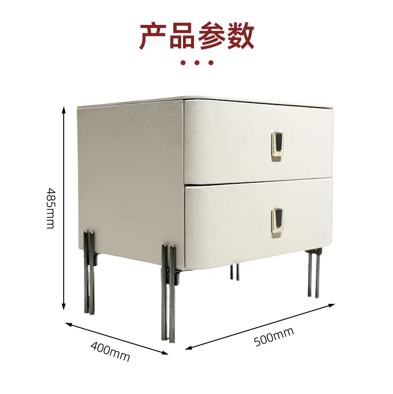 Bedside table Solid wood Italian light luxury household creative practical storage cabinet Modern bedroom bedside table Factory