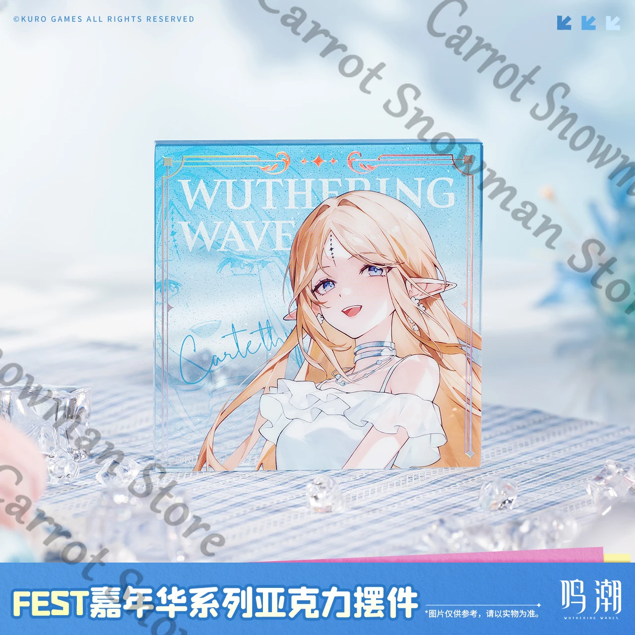 Wuthering Waves Rover-man / Miss Cartethyia Jinhsi FEST كرنفال سلسلة عالية الجودة أكريليك الديكور هدية أصلية رسمية