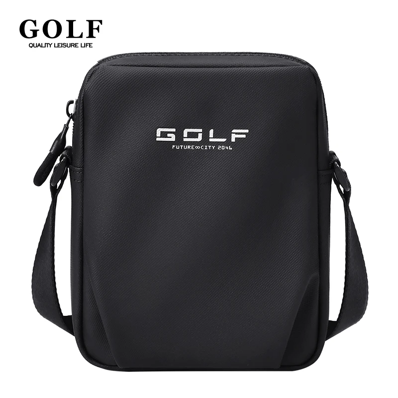 GOLF Crossbody Bags for Men Oxford Shoulder Bag Casual Man Mobile Phone Mini Cross Bag Black Small Sling Messenger Chest Handbag