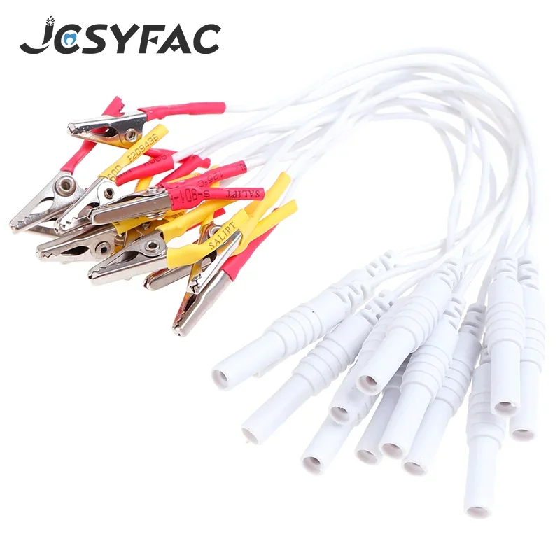 12Pcs/lot Alligator Clip Cable, Acupuncture Needles Clip For SDZ-II Electronic Acupuncture Treatment Instrument Random Color