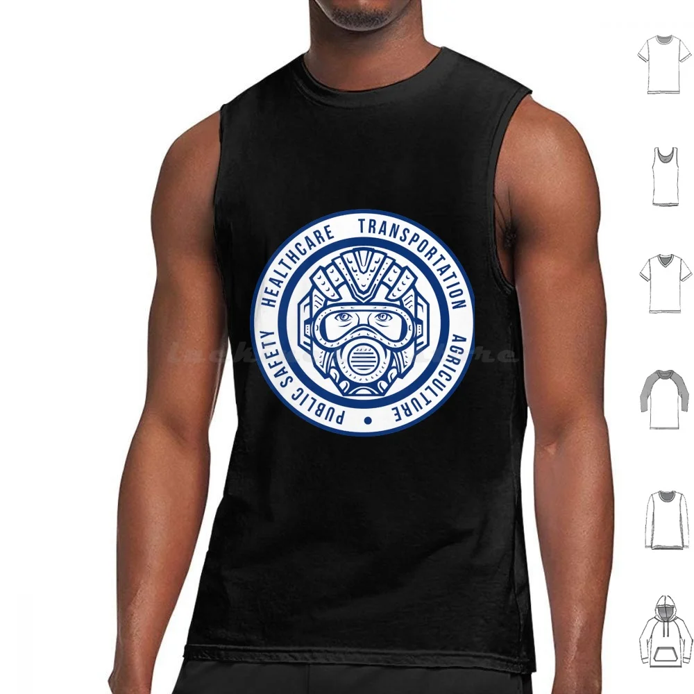 

Front Line Tank Tops Print Cotton Wax Trax Gothic Coil Ministry Navy Pier Skyline Techno Cubs Industrial Nitzer Ebb Front