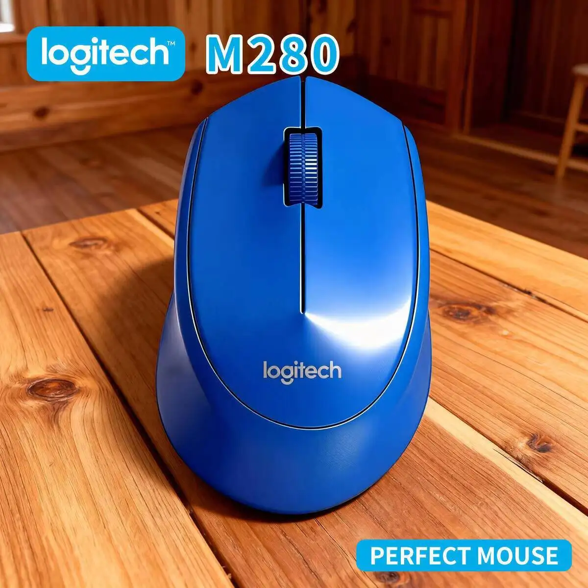 

Беспроводная мышь Logitech M280, 2,4 ГГц, 1000 точек на дюйм, высокоточный USB-наноприемник, портативный для офиса, дома, ПК, ноутбука