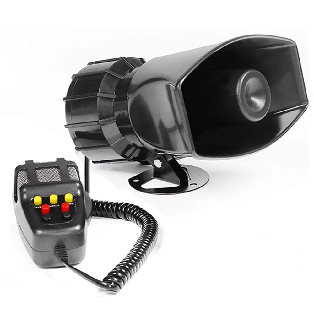 

Car Horn Loud Multifunction Speaker Police Siren Air Horn Multi-Tone Loudspeaker Alarm Emergency Motorcycle 12V 100W