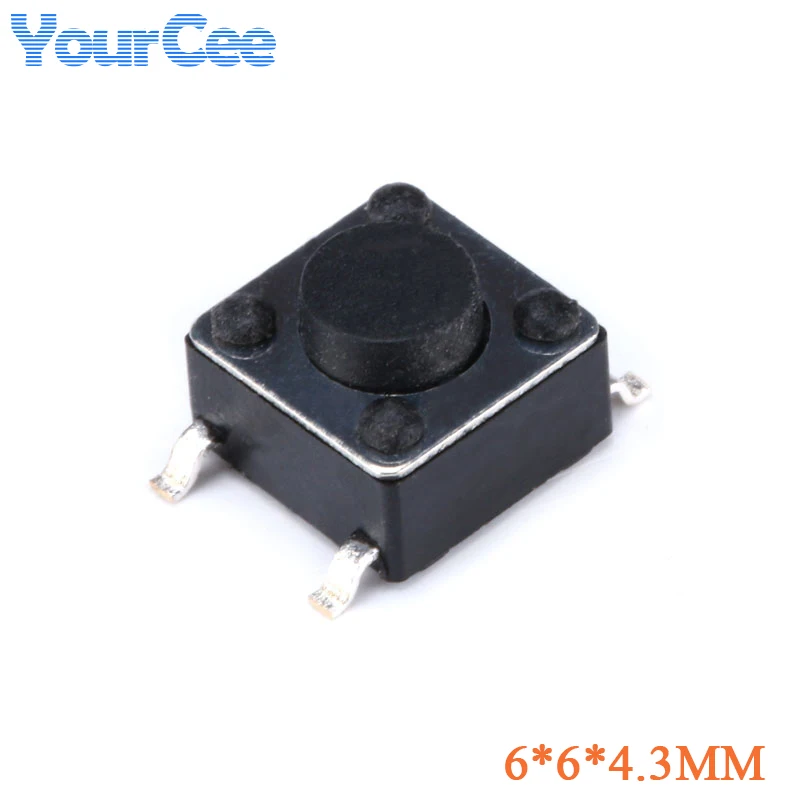 100 шт./20 шт. микропереключатель 6 × 6 3,1/4,3/5/6/7/8/9/10 мм мгновенный переключатель тактовый кнопочный переключатель 4-контактная катушка 3,1 мм 4,3 мм 5 мм 8 мм 9 мм