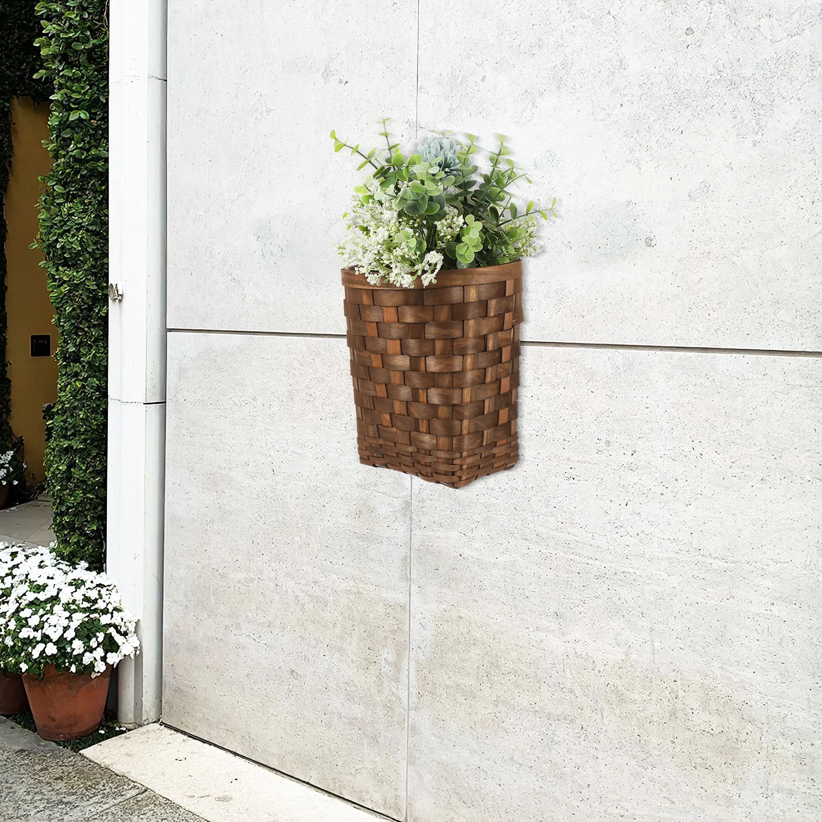 

Woven Wall Hanging Basket for Kitchen Storage Vegetable Fruit Large Hanging Basket Home Decor Woven Baskets for Storage