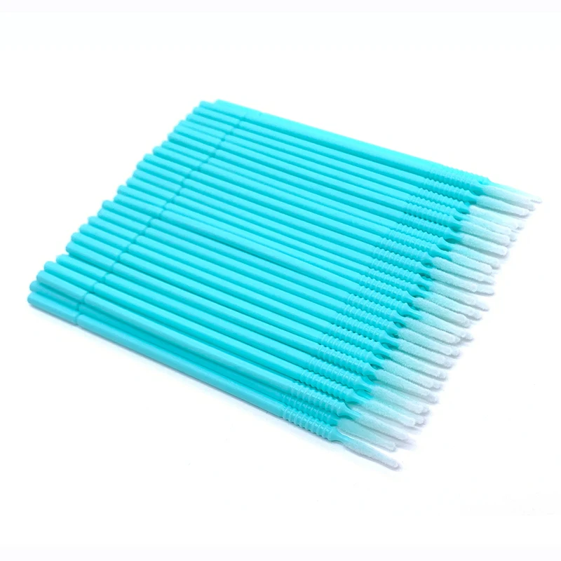 100pcs Bendable Lash Extension Micro Brushes Disposable Microbrush Applicator Eyelash Extensions Glue Cleaning Brush Makeup tool