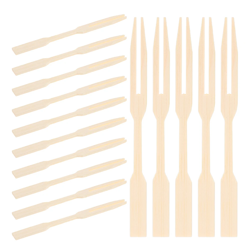 

200pcs Fruit Forks Charcuterie Board Accessories Bamboo Picks Toothpicks for Appetizers Fondue Forks Dessert Sandwich Stick