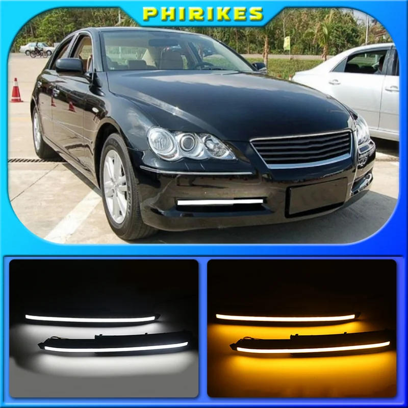 2Pcs DRL Daytime Running Light For Toyota MARK X REIZ 2004 2005 2006 2007 2008 2009 LED Fog Lamp