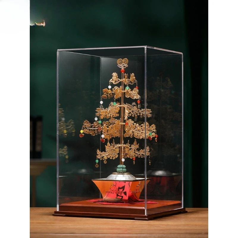 Brass Life Fortune Tree Ornament Home Office