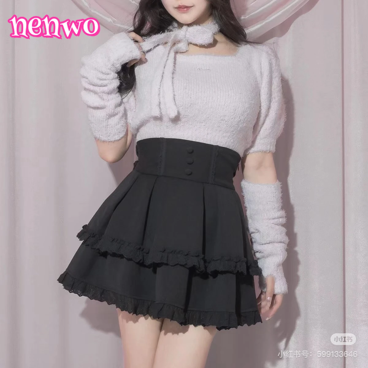 

Юбки японского французского кружева в стиле пэчворк торт Лолита плиссированная юбка женская универсальная летняя мини-юбка с высокой талией для поездок на работу для девочек