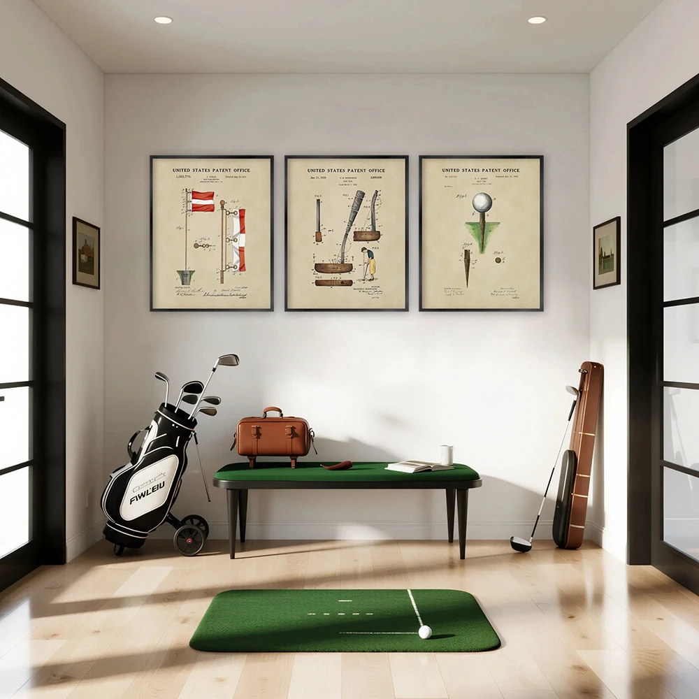 Винтажные постеры с изображени – обзор и цена Sports Equipment Drawing