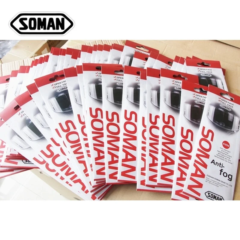 

SOMAN Antifog Lens Film Motorcycle Helmet Visor Film Anti Fog for SHOEI HJC X14 K5 K3SV K1 Moto Helmet Accessories