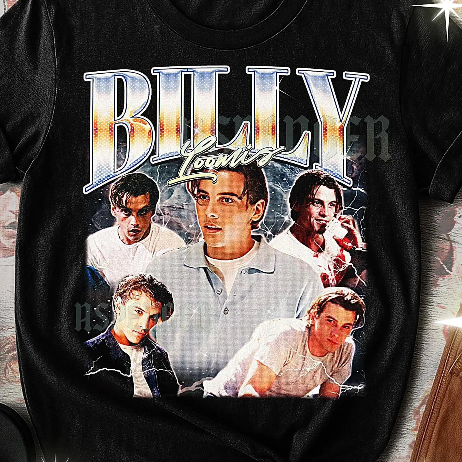 Billy Loomis Vintage Bootleg T Shirt 90s Retro Throwback Horror Slasher Classic Character Casual  vintage Washed