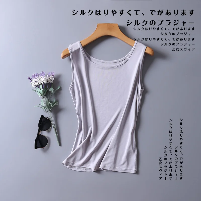 NEW 100% Natural Mulberry Silk Strap Top Women High Quality  Solid Cami Vest Sleeveless Silk Tank Tops Ladies Camisole Sleepwear