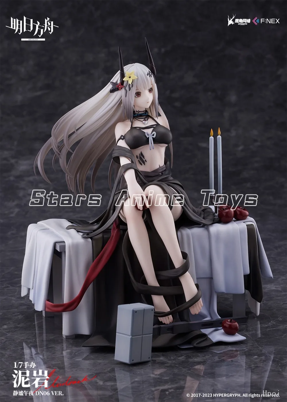 Figurka kolekcjonerska F:NEX Arknights Mudrock Quiet Midnight DN06 1/7, ozdoba animacyjna