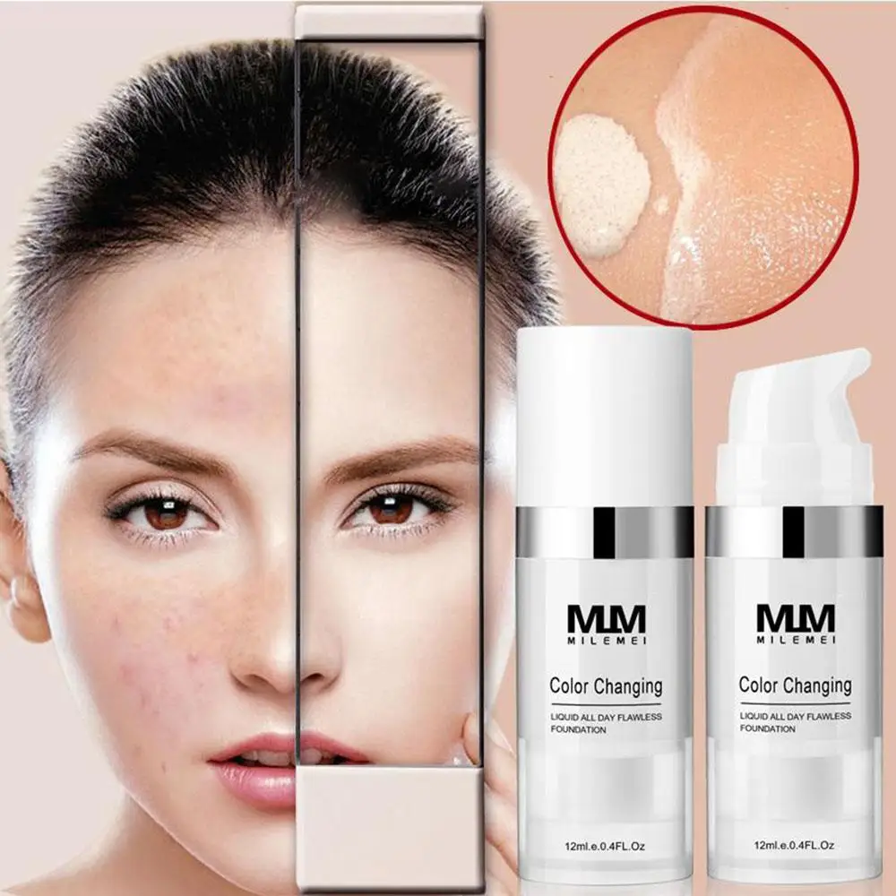 Full Coverage Makeup Base Makeup Woman Revitalizing Brighten Cream Goat Milk Foundation Waterproof Lazy Face Cover Dark Circles