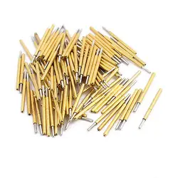 100PCS / Package P75-J Small Round Head Spring Test Probe Diameter 1.02mm Length 16.5mm PCB Test Pin