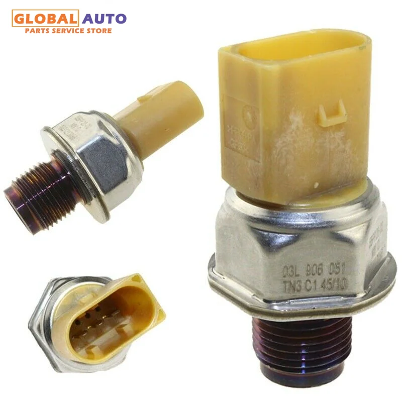 

Fuel Rail Pressure Valve And Stress Sensor 057130764H 03L906054A Suits for AUDI VW SEAT SKODA 2.0 TDi