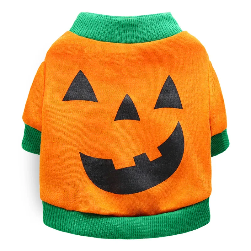 

Halloween Decoration Pet Clothes Warm Puppy Sweaters Winter Velvet Dogs Cats For Small Medium Free Shipping Multi-color