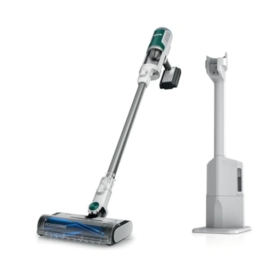 Clean Empty Cordless Stick Vacuum Cleaner Auto-Empty System Self Cleaning Brushroll HEPA Filter Powerful Suction Compact Renewed