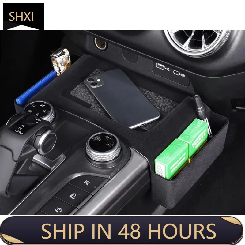 Good Quality NewCar Special Central Control Connected Storage Box Modification Flocking Storage Box Main Passenger Seat Gap Fit