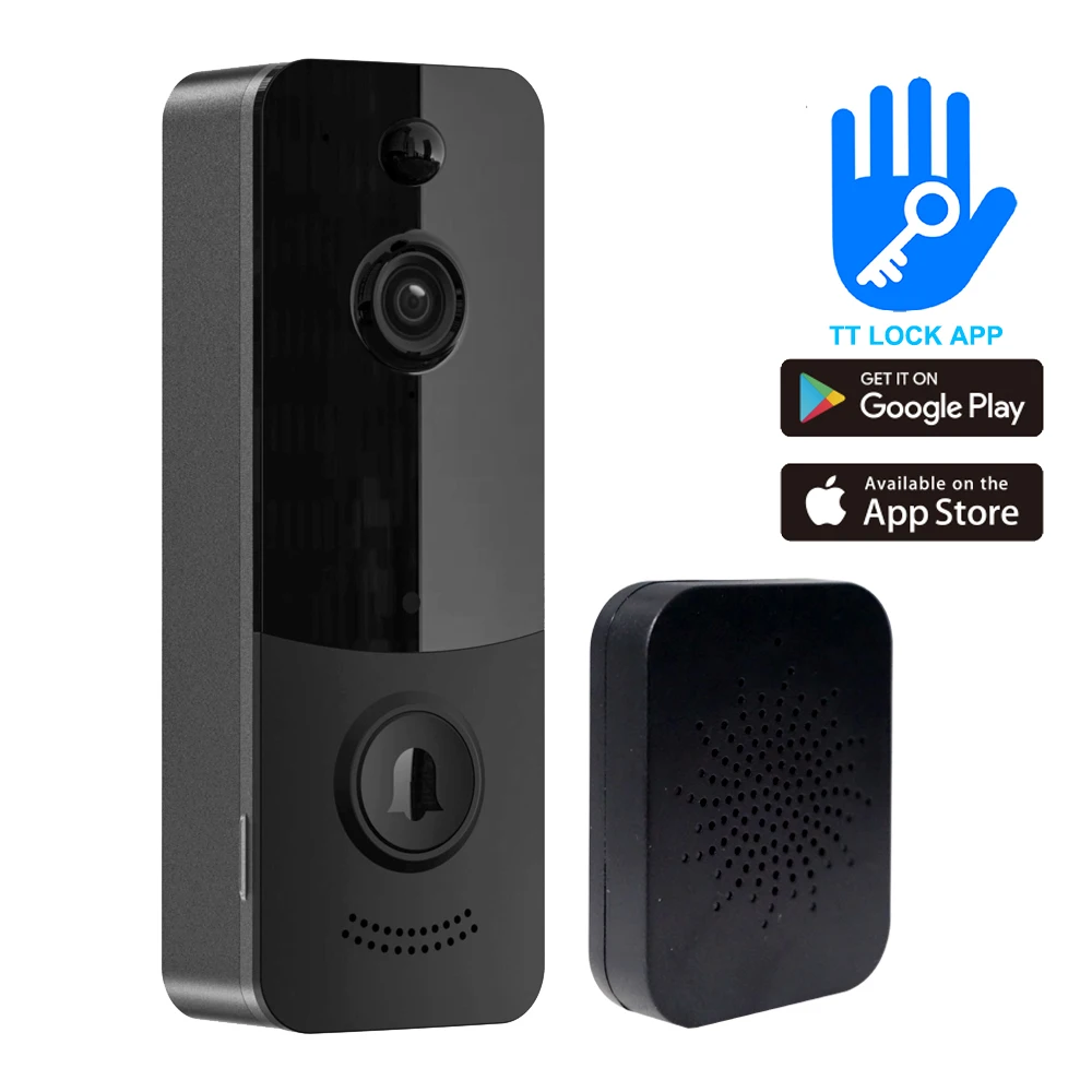 Smart Video Intercom Doorbell BD2 With Chime - Night Vision Camera ,Motion Detection,Type-c Port