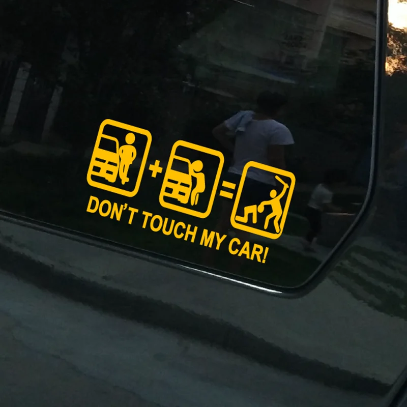 XY Dont Touch Decal Bumper Window Car Sticker Vinyl Decal Warning Mark Stickers for Cars 18cmx6cm view 5