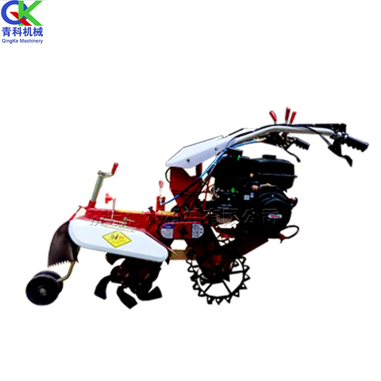 7.5hp Hand held green onion trenching multi function garden management  ditching  small soil tillage machine