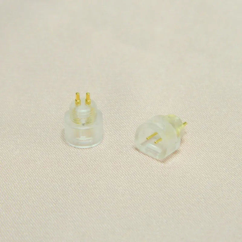New 1 Pair Connector Pin Gold Plated For DIY Repair Sennheiser IE80 Earpone Headphone