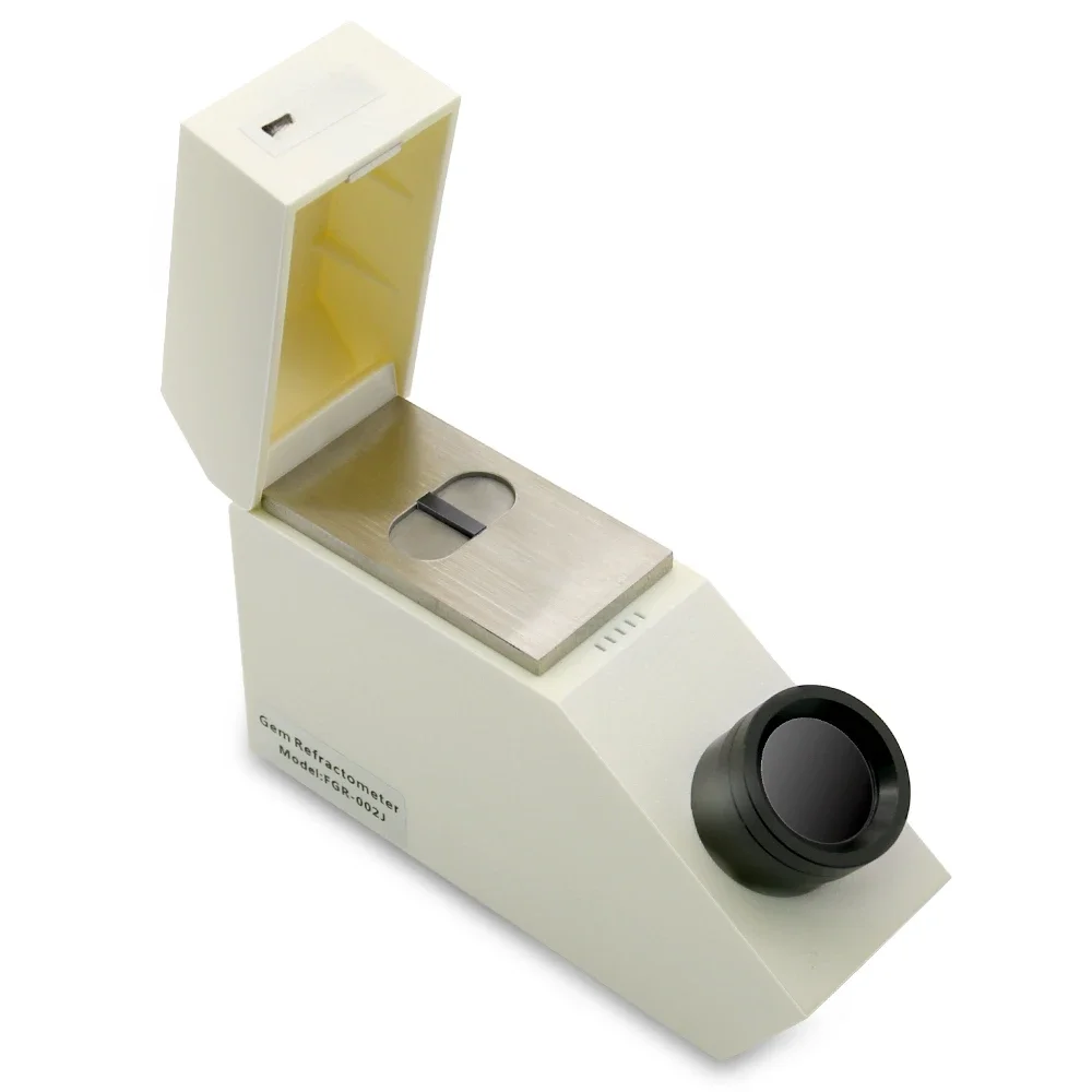 Monochromatic Light 4X Magnification Eyepieces Gem Refractometer Gemological Gemstone 1.79 RI Oil