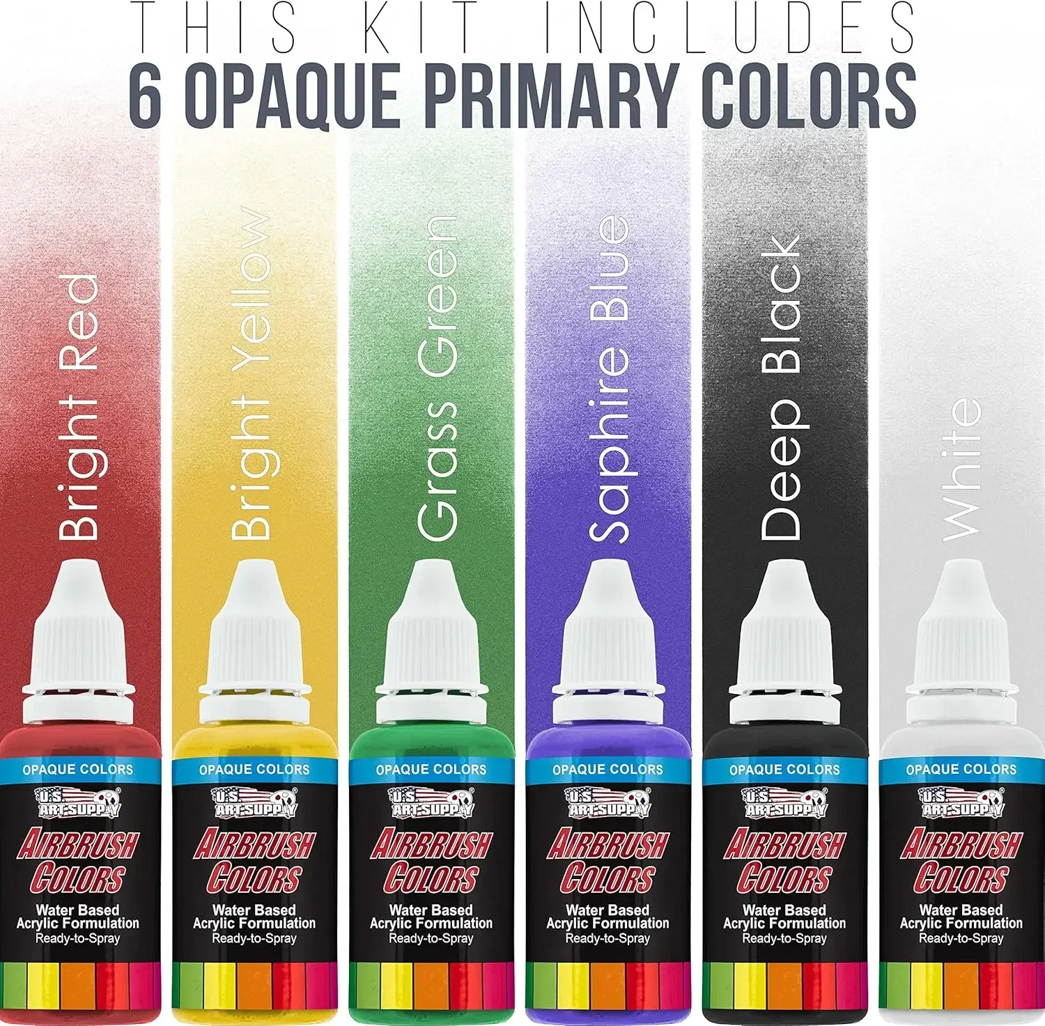 Airbrush Cool Runner II Dual Fan Air Compressor Airbrushing System Kit with 3 Professional Airbrushes, Gravity & Siphon Feed - 6