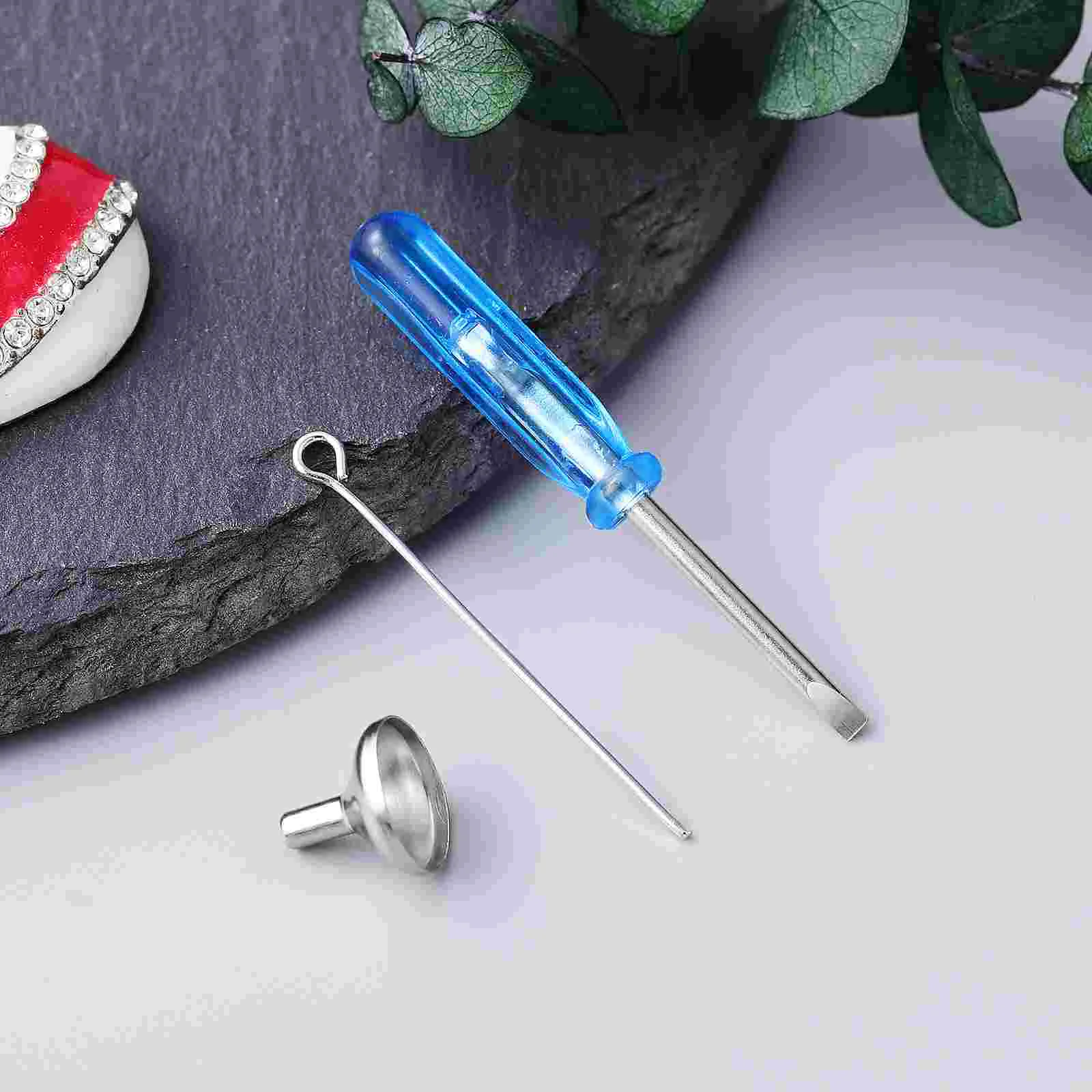 Foldable Cremation Jewelry Funnel Perfume Making Kit Stainless Steel Tiny Funnels for Filling Small Urn