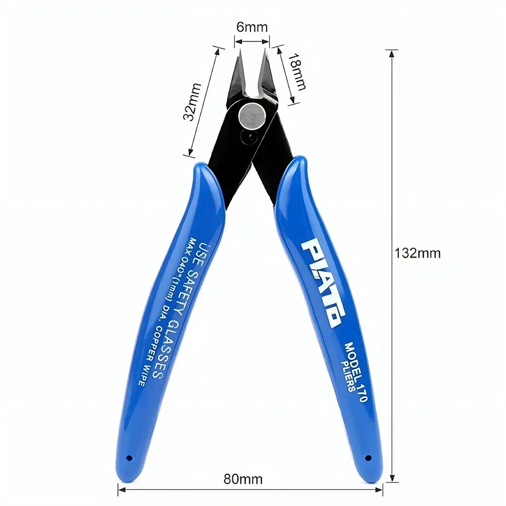 5/10PC 170 Wishful Clamp DIY Electronic Diagonal Pliers Side Cutting Nippers Wire Cutter 3D Printer Parts Hand Tools