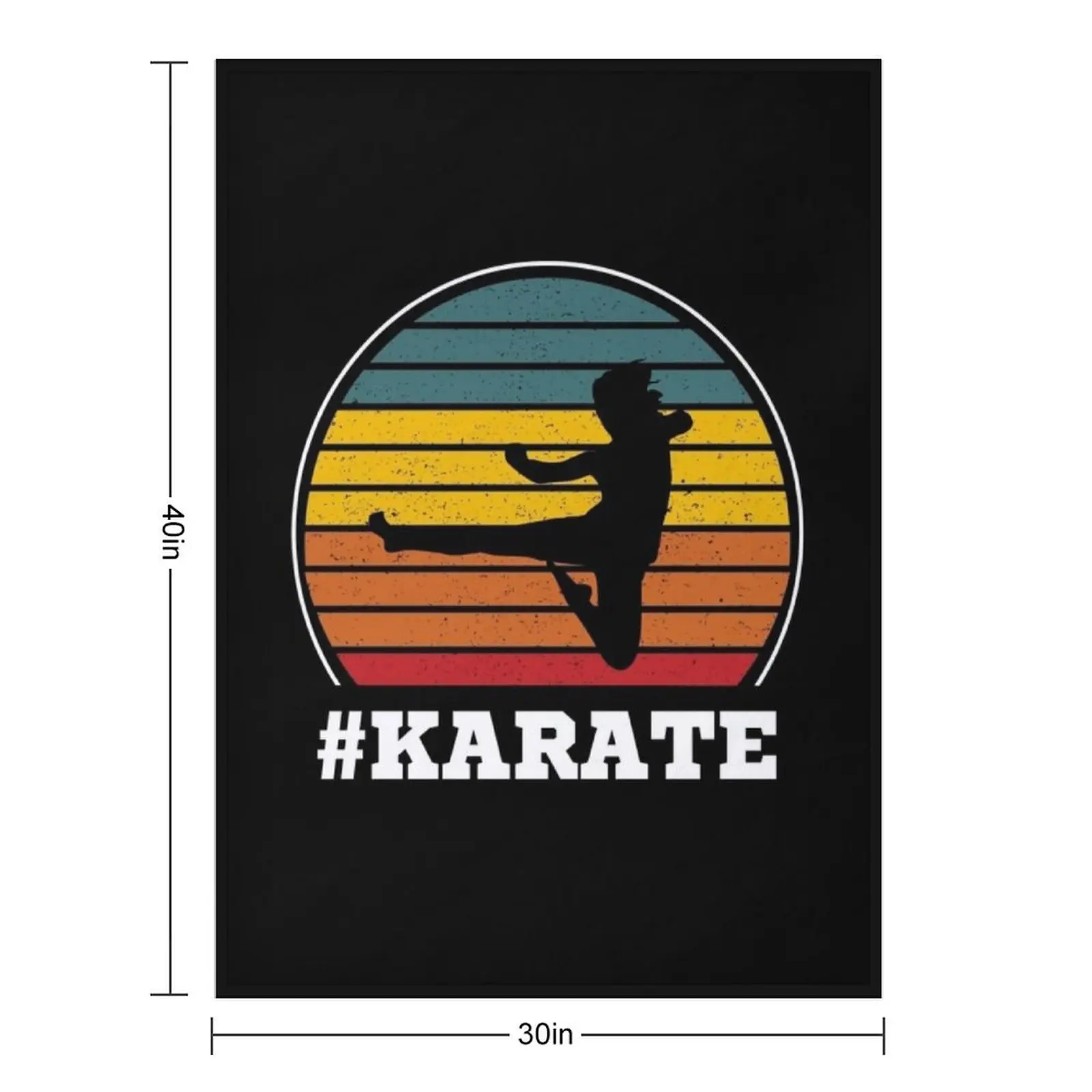 Karate Retro Style Throw Blanket Nap anime Luxury St For Baby Heavy christmas decoration Blankets