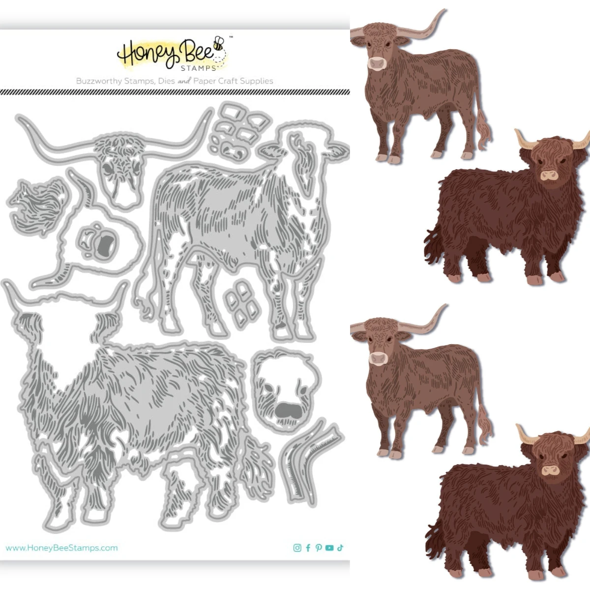 

Hooves & Horns, новинка 2025, металлические штампы для DIY, скрапбукинг, ремесла, шаблон для фотоальбома, украшение ручной работы