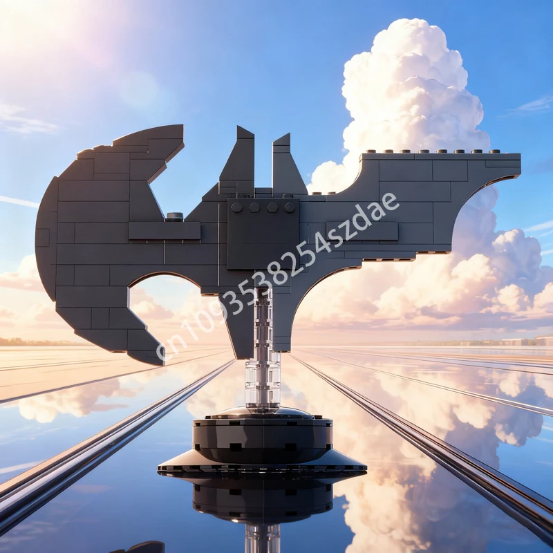 

124 шт. MOC, символ летучей мыши, модель эволюции, строительные блоки, архитектура, рождественские подарки, сборка, креативная идея игрушки, образование для детей