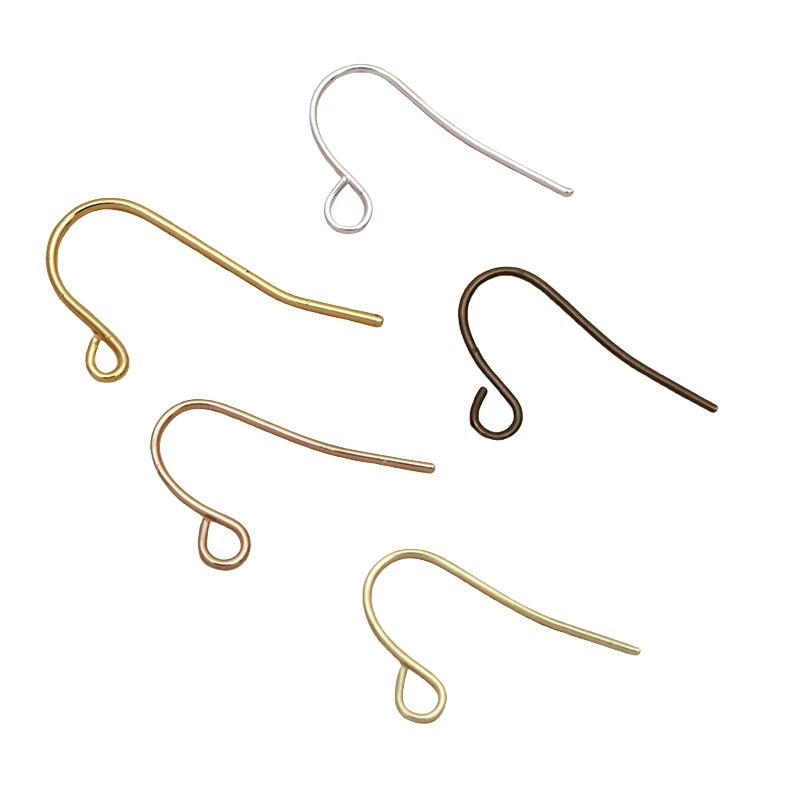 

BoYuTe (500 Pieces/Lot) Metal Brass 10*15MM Small Ear Hook Clasp Earring Wires DIY Jewelry Findings Components