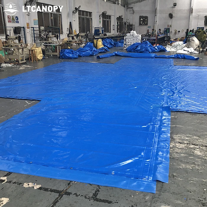 Waterproof Shipping Container Tarpaulin Cover Heavy Duty PVC Cargo Tarp Customized Product No Fixed Sizes Custom Size Customized