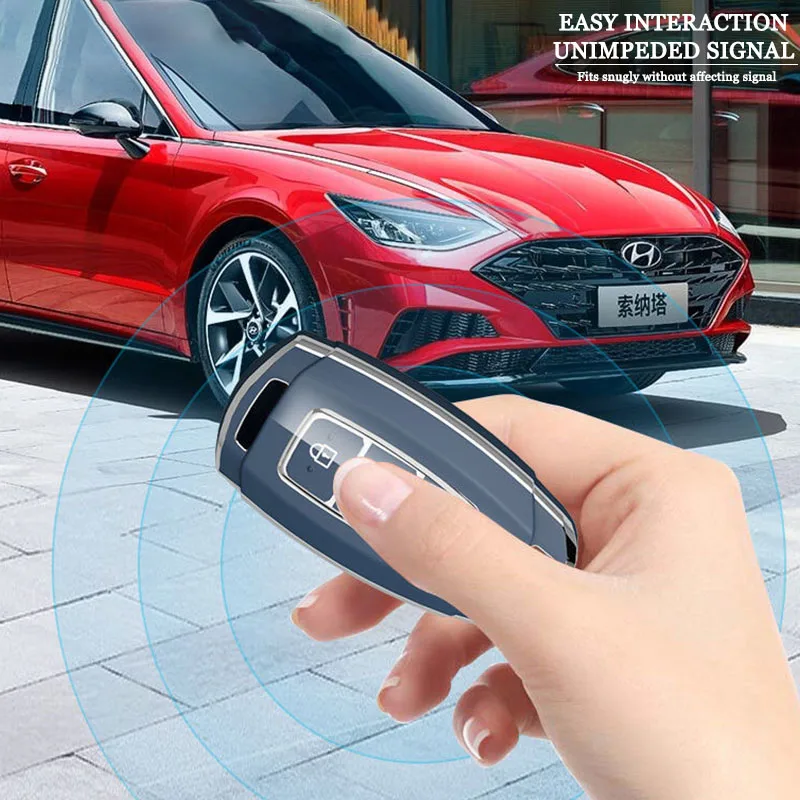 Fashion Soft TPU Car Key Case Full Cover Shell For Hyundai Santa I30 IX35 Encino KONA Solaris Azera Grandeur Elantra Accent Fe